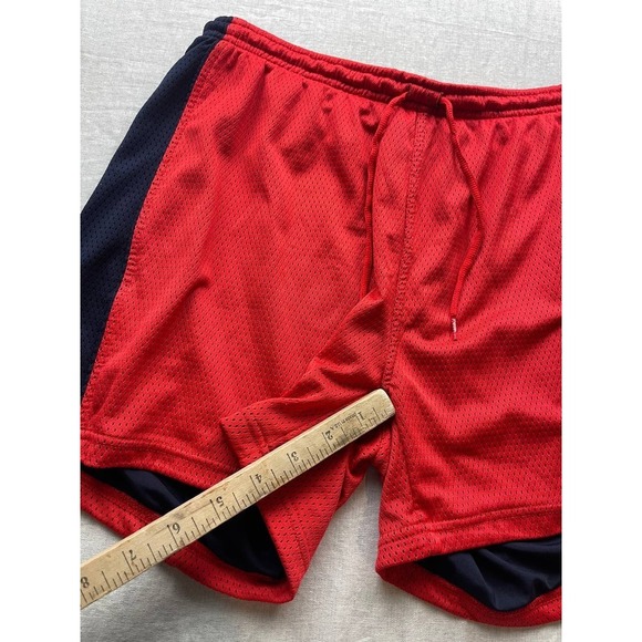 Vintage Puma Shorts Mens Size XL Red Black Jersey Basketball Drawstring Outdoor - Picture 2 of 5